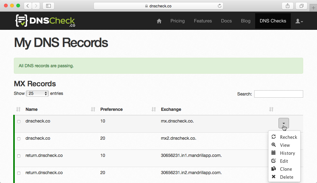 DNS Check - Monitor, Share and Troubleshoot DNS Records