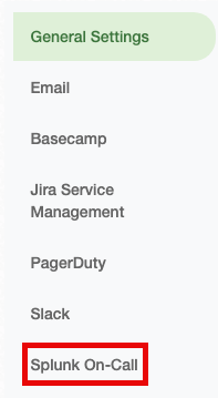 DNS Check Splunk On-Call Tab