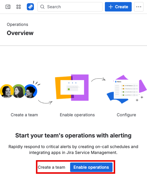 Jira Service Management: Create a Team and Enable Operations