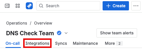 Jira Service Manager Integrations Tab